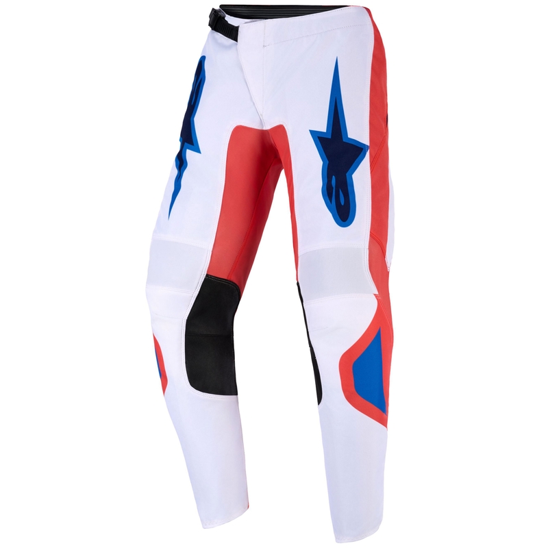 Pantaloni da motocross per bambini Alpinestars Fluid Grid Arancione-Blu-Bianco