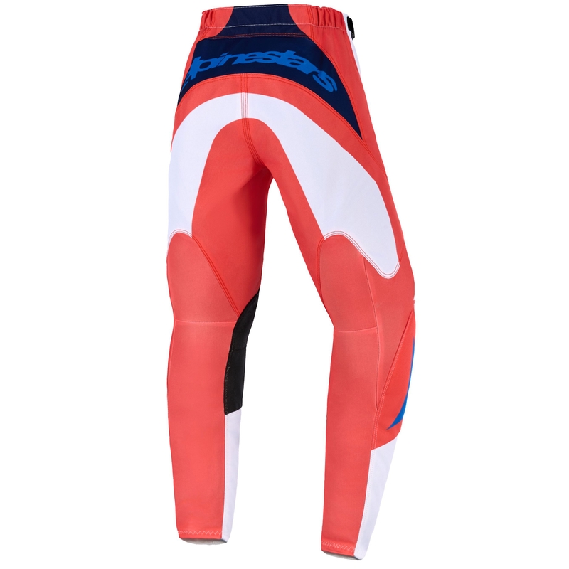 Pantaloni da motocross per bambini Alpinestars Fluid Grid Arancione-Blu-Bianco