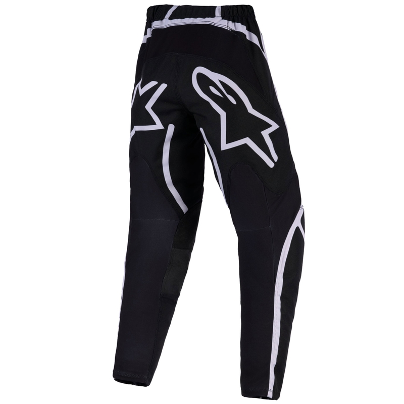 Pantaloni da motocross per bambini Alpinestars Fluid Apex neri-grigi