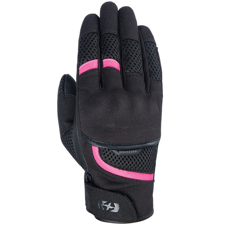 Guanti da moto da donna Oxford Brisbane nero-rosa