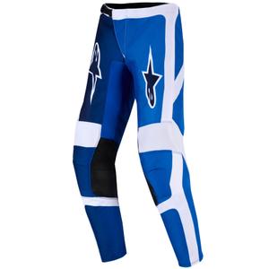 Pantaloni da motocross per bambini Alpinestars Fluid Portl blu-bianchi