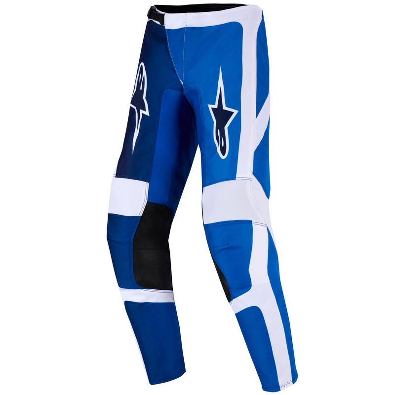 Pantaloni da motocross per bambini Alpinestars Fluid Portl blu-bianchi