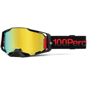 Occhiali da motocross 100% - USA TZAR con plexiglass dorato