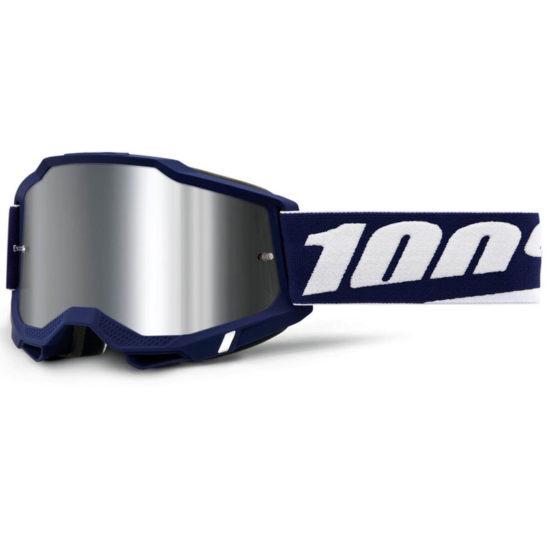 Occhiali da motocross 100% ACCURI 2 Mifflin con plexiglass argentato
