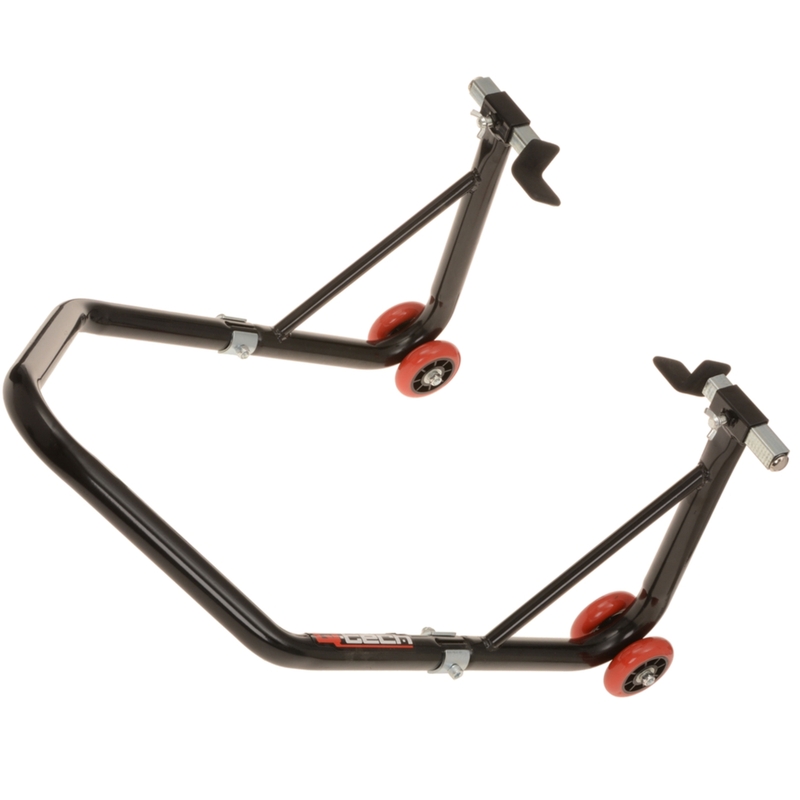 Cavalletto moto Q-TECH anteriore - per occhiali/posteriore nero