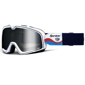 Occhiali da moto 100% BARSTOW LUCIEN con plexiglass argentato