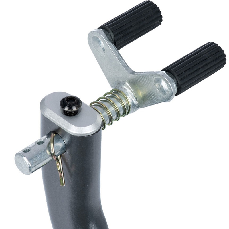 Cavalletto posteriore per motocicletta Oxford Zero-G Rocker con ruota aggiuntiva, nero