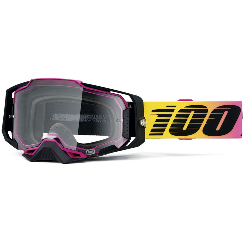 Occhiali da motocross 100% ARMEGA 91 con plexiglass trasparente