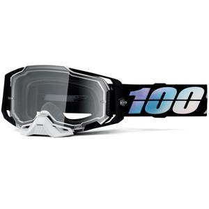 Occhiali da motocross 100% ARMEGA Krisp con plexiglass trasparente