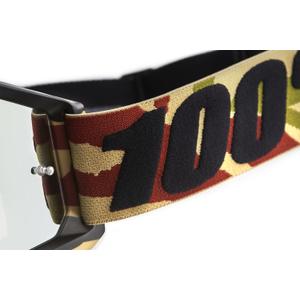 Occhiali da motocross 100% Accuri Mission con plexiglass argento