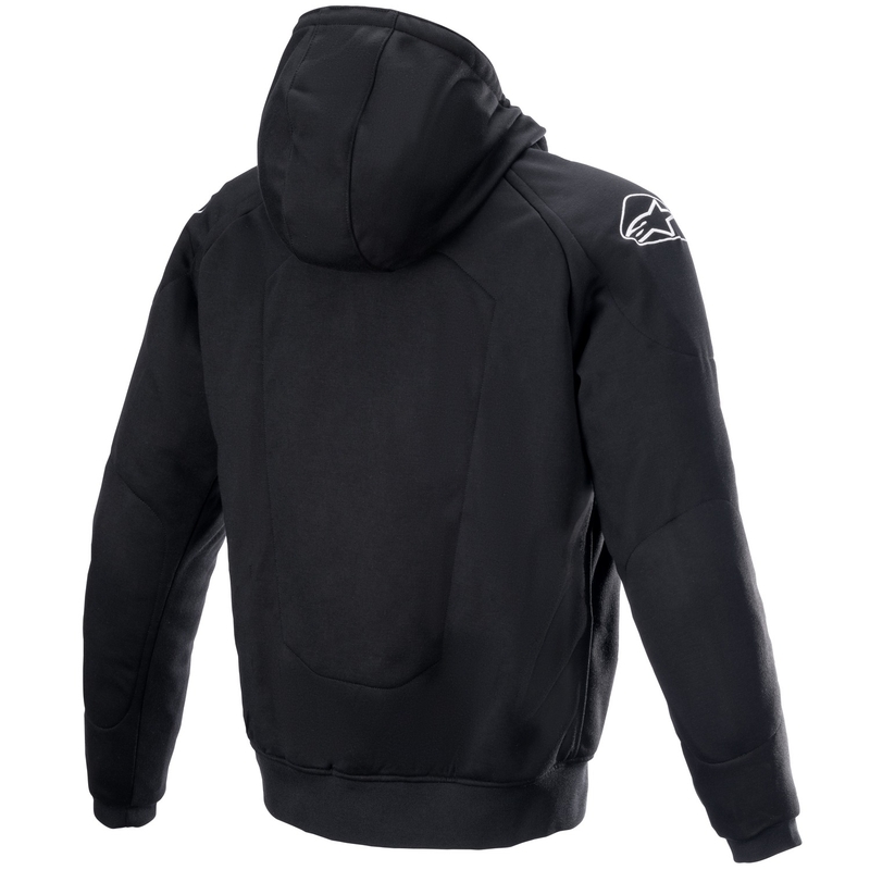 Felpa con cappuccio Alpinestars Chrome Ignition nera-rossa fluo-grigia-bianca