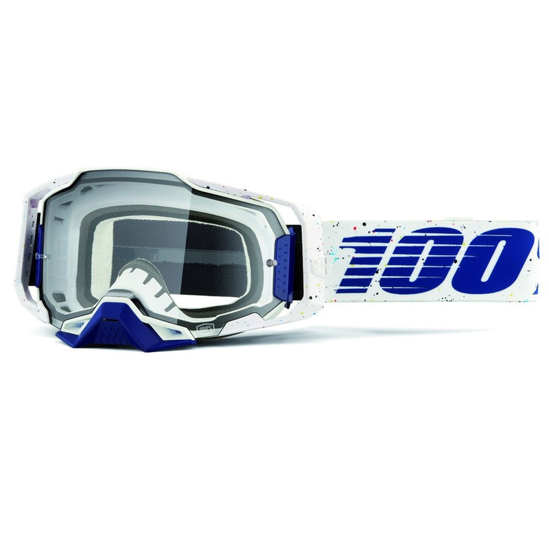 Occhiali da motocross 100% ARMEGA Solis con plexiglass trasparente