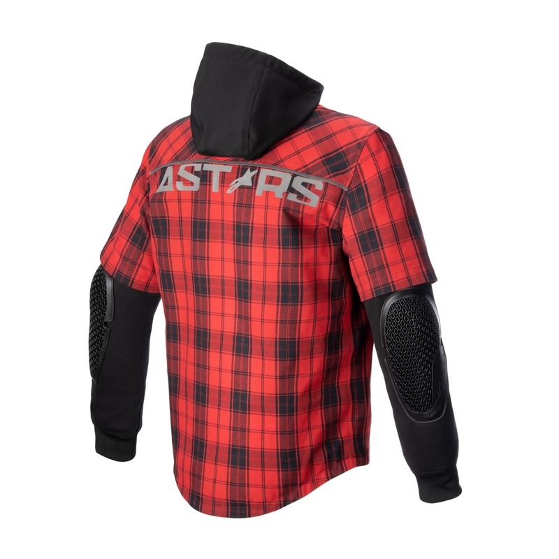 Maglia da moto Alpinestars MO.ST.EQ Tartan rosso-nero