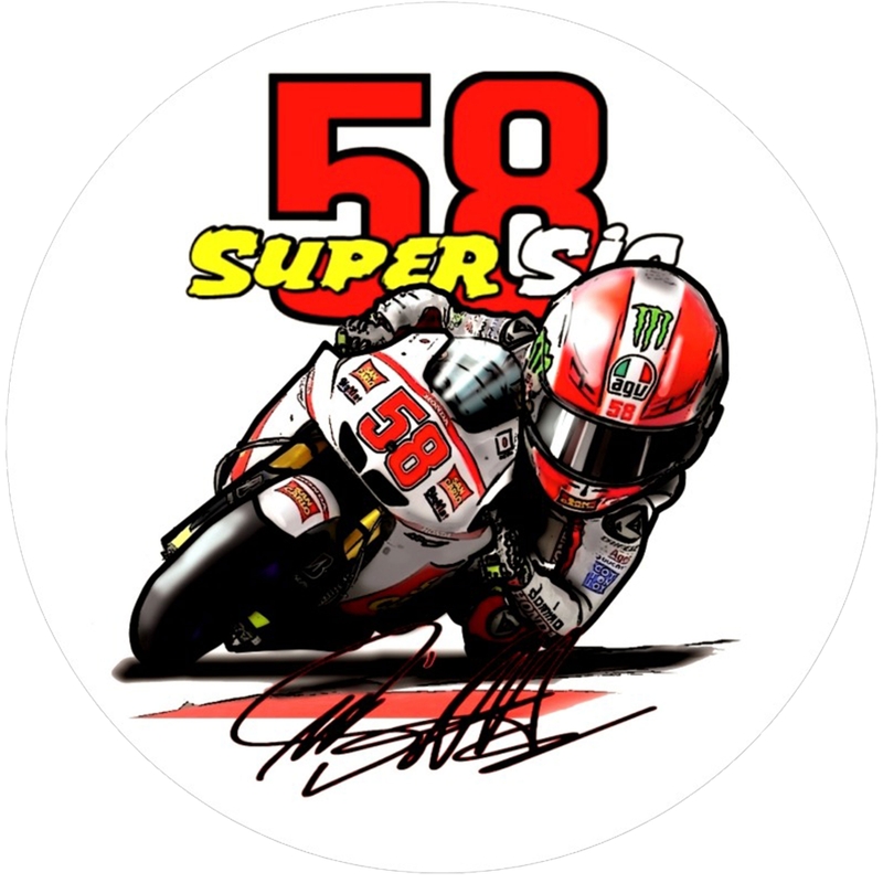Adesivo ART di Marco Simoncelli