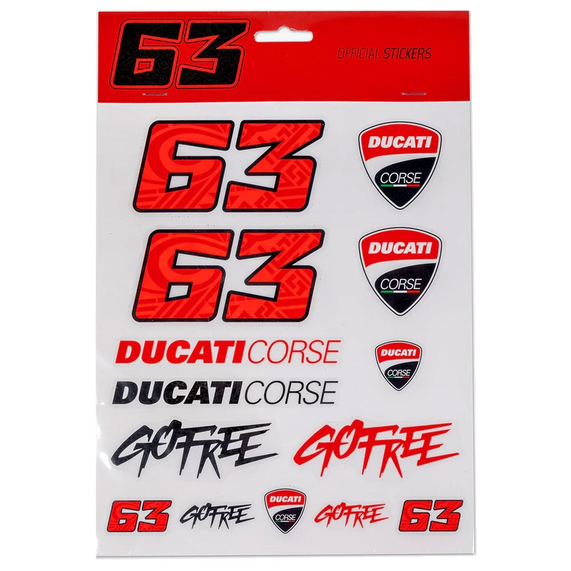 Set di adesivi Francesco Bagnaia