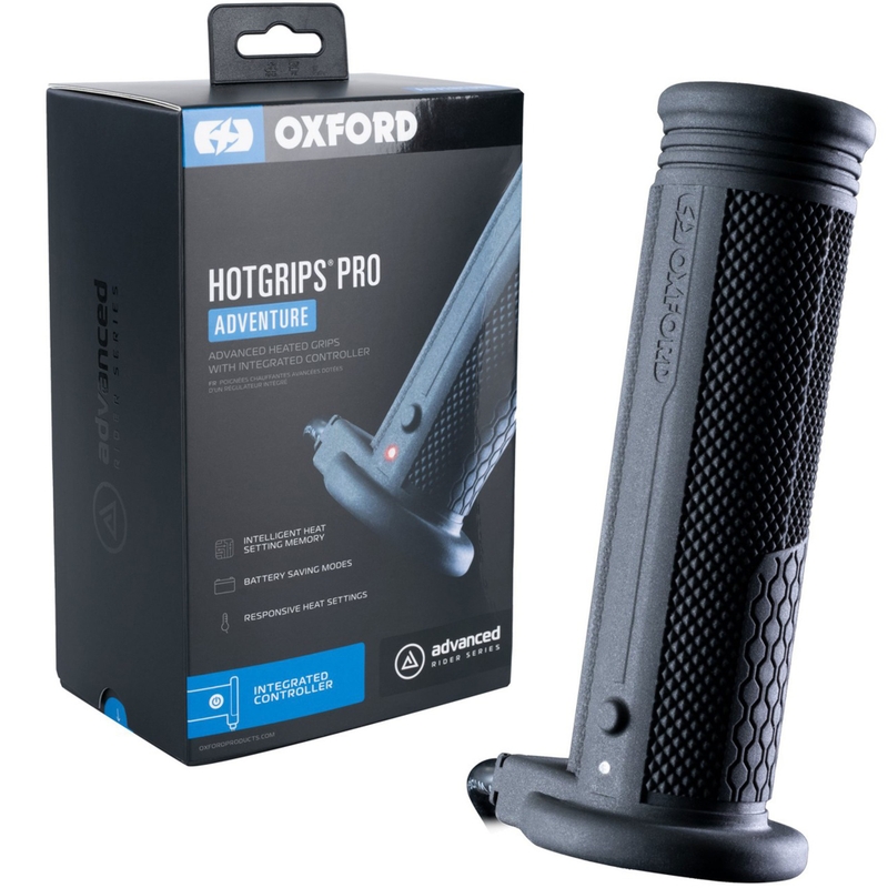 Manopole riscaldate Oxford Hotgrips PRO Adventure con comandi integrati all'interno dell'impugnatura