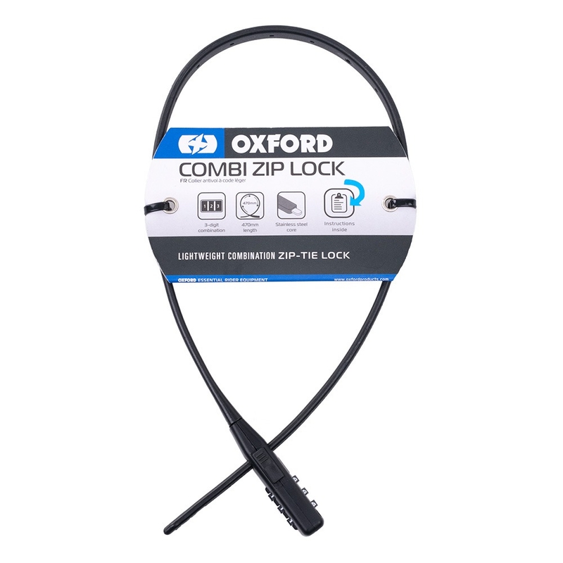 Oxford Combi Zip Lock per caschi e accessori, nero
