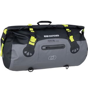 Oxford Aqua T-50 Roll Bag 50 l borsa impermeabile nero-grigio-giallo fluo