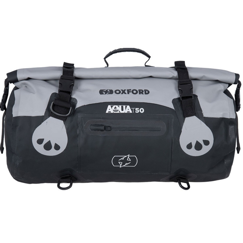 Oxford Aqua T-50 Roll Bag 50 l borsa impermeabile nero-grigio