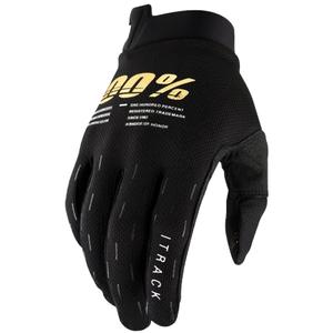 Guanti da motocross 100% - USA ITRACK nero-oro