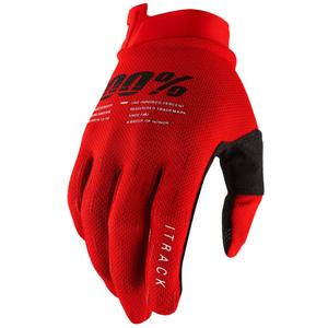 Guanti da motocross 100% - USA ITRACK rossi