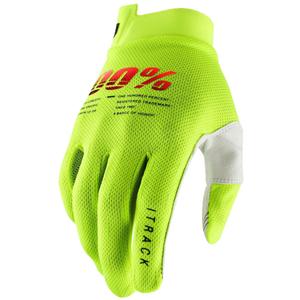 Guanti da motocross 100% - USA ITRACK verde fluo
