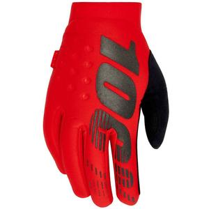 Guanti da motocross 100% - USA BRISKER rossi