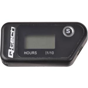 Contaore wireless con contatore azzerabile Q-TECH nero