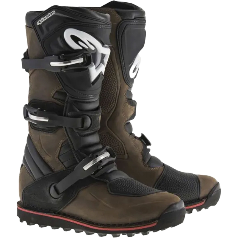 Stivali da moto in pelle oliata Alpinestars Tech Trial