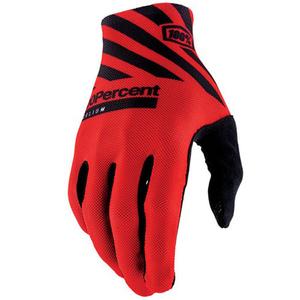 Guanti da motocross 100% Celium rosso-nero