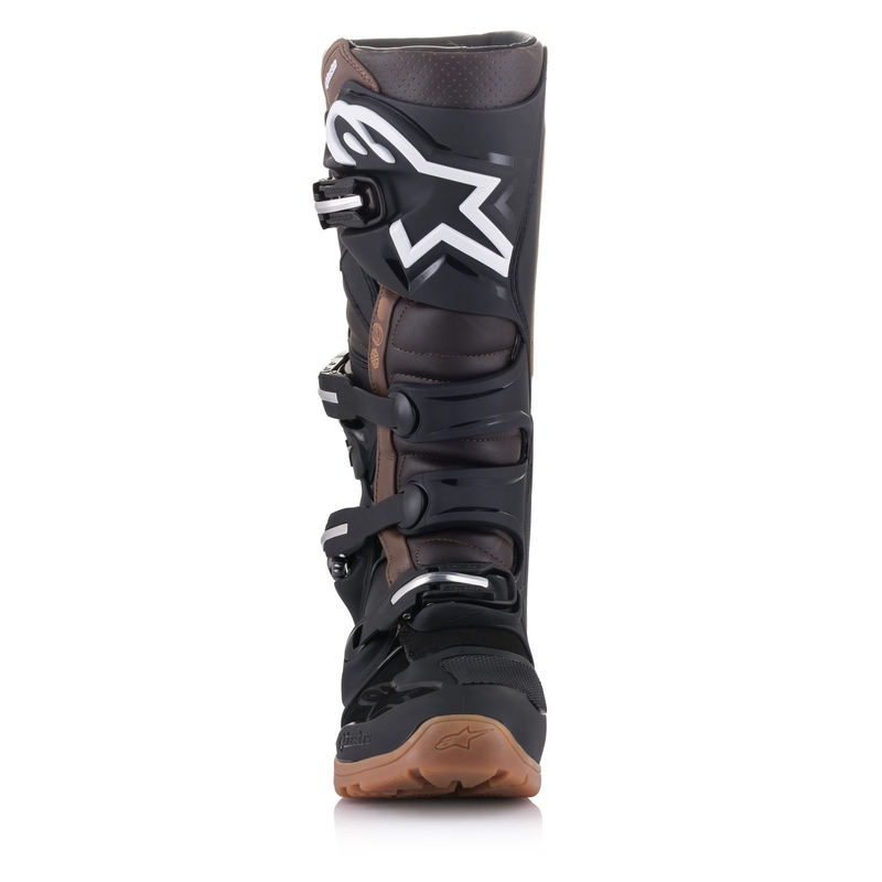 Stivali da moto Alpinestars Tech 7 Enduro Nero-Marrone scuro