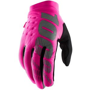 Guanti da motocross da donna 100% - USA BRISKER rosa-nero