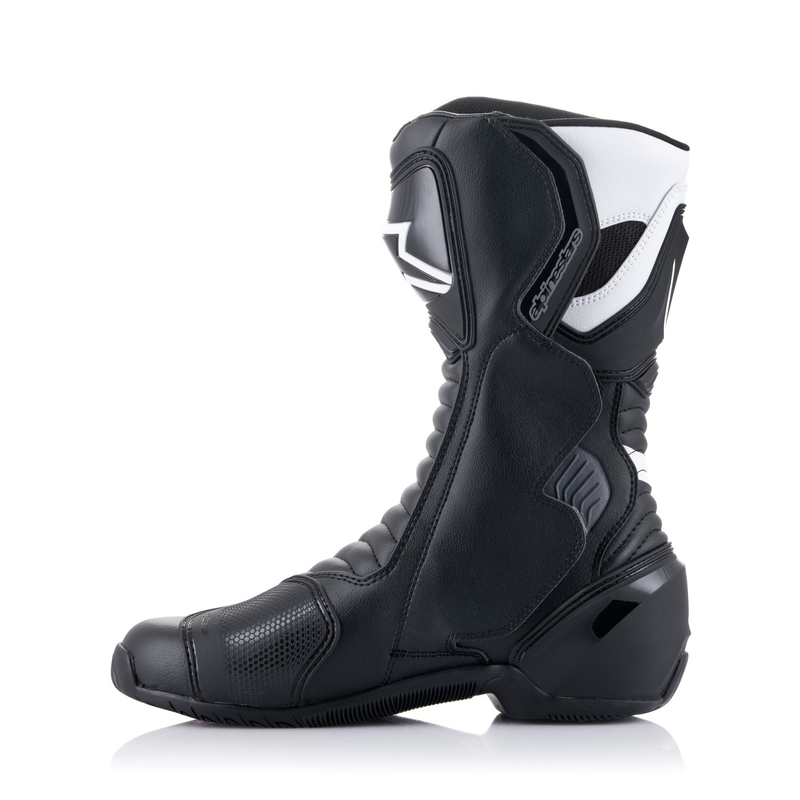 Stivali da moto Alpinestars S-MX 6 nero-bianco-grigio-rosso