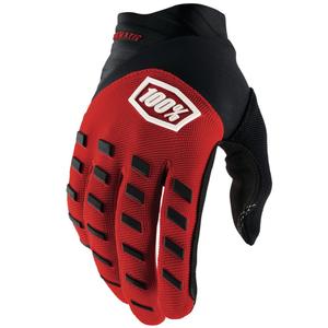 Guanti da motocross 100% - USA AIRMATIC rosso-nero