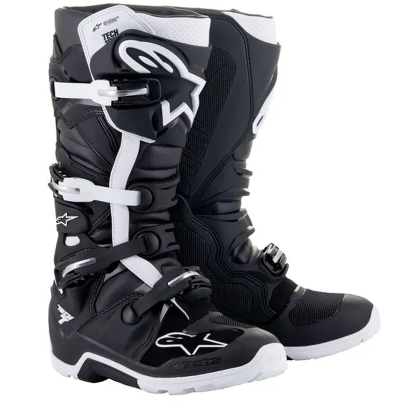 Stivali da moto Alpinestars Tech 7 Enduro Drystar Nero-Bianco