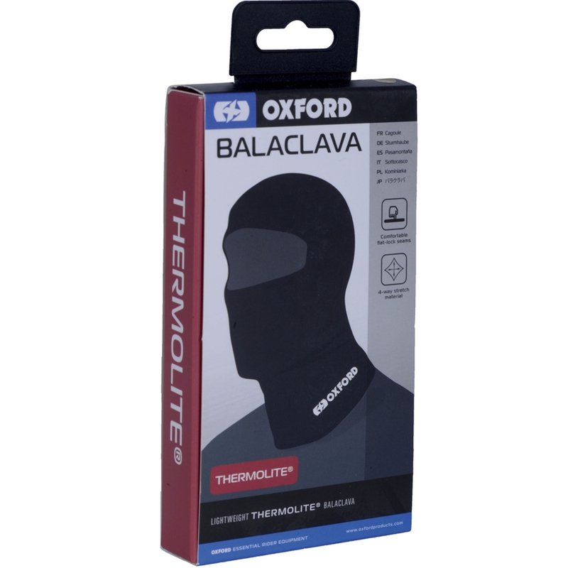Cappuccio da moto Oxford Balaclava Thermolite® nero