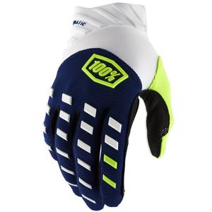Guanti da motocross 100% - USA AIRMATIC blu-bianco