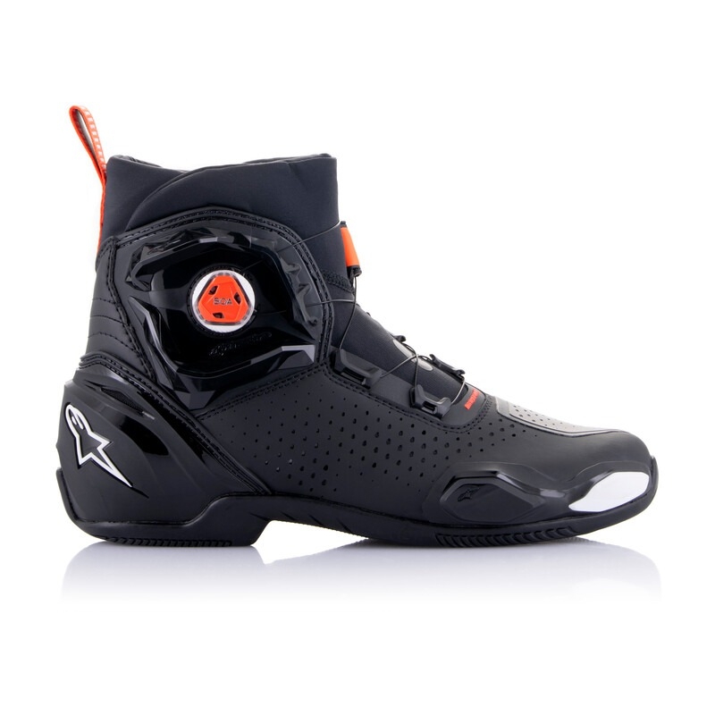 Stivali da moto Alpinestars SP-2 nero-bianco-rosso fluo