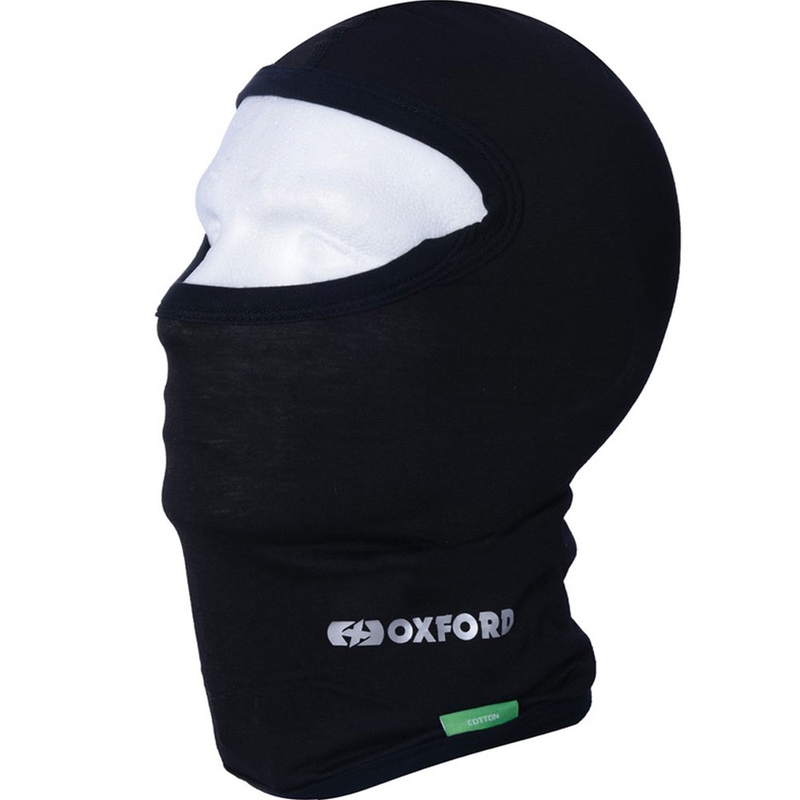 Cappuccio da moto Oxford Balaclava in cotone nero