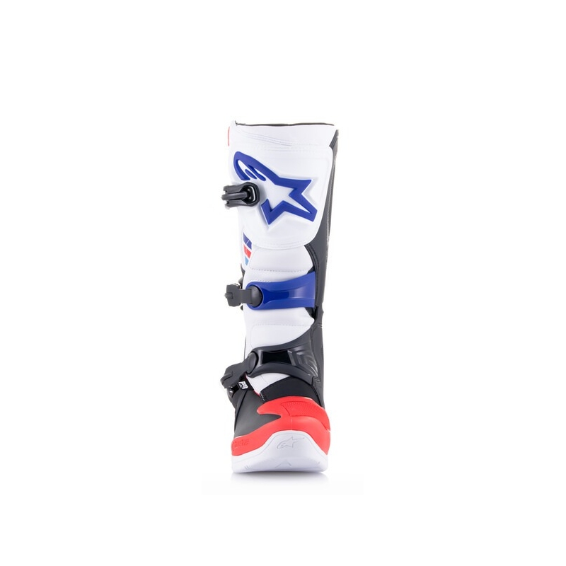 Stivali da motocross Alpinestars TECH 3 bianco-nero-blu-rosso