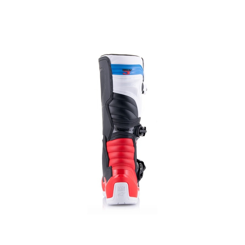 Stivali da motocross Alpinestars TECH 3 bianco-nero-blu-rosso