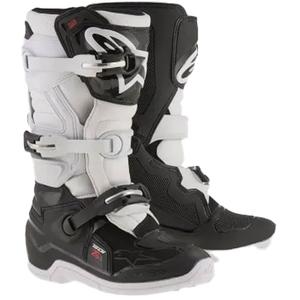 Stivali da moto per bambini Alpinestars Tech 7 S nero-bianco