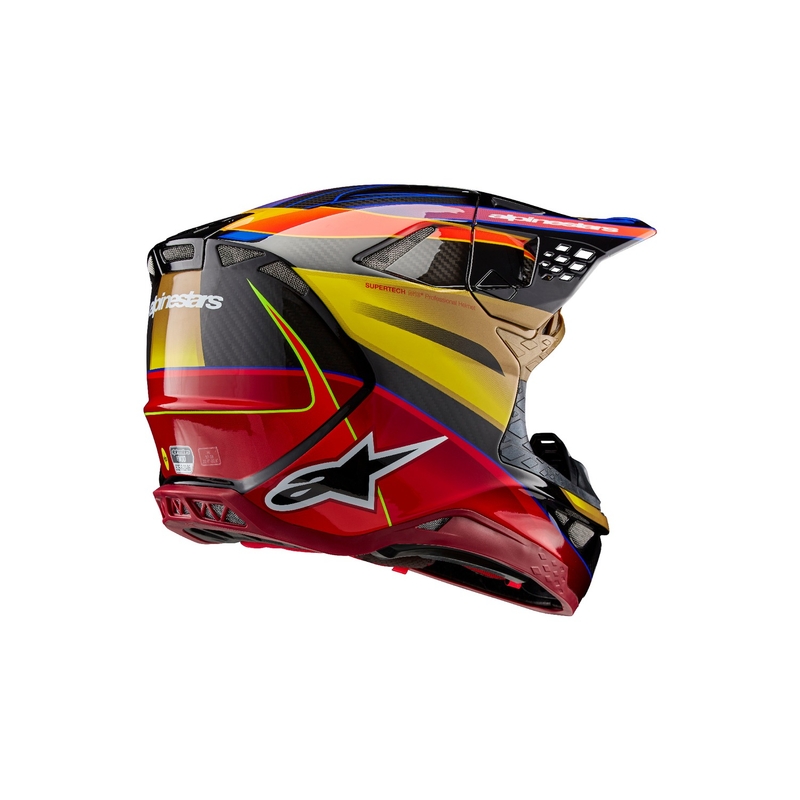 Casco da motocross Alpinestars Supertech S-M10 Era oro-rosso