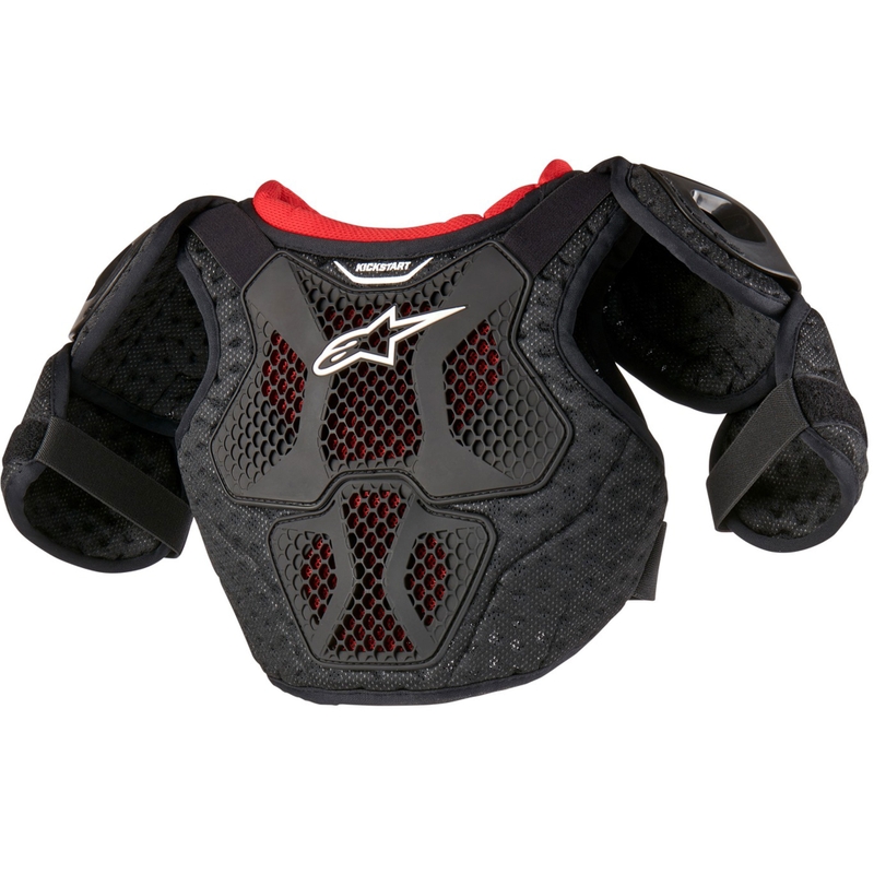 Protettore per il corpo per bambini Alpinestars Bionic Kickstart nero-rosso