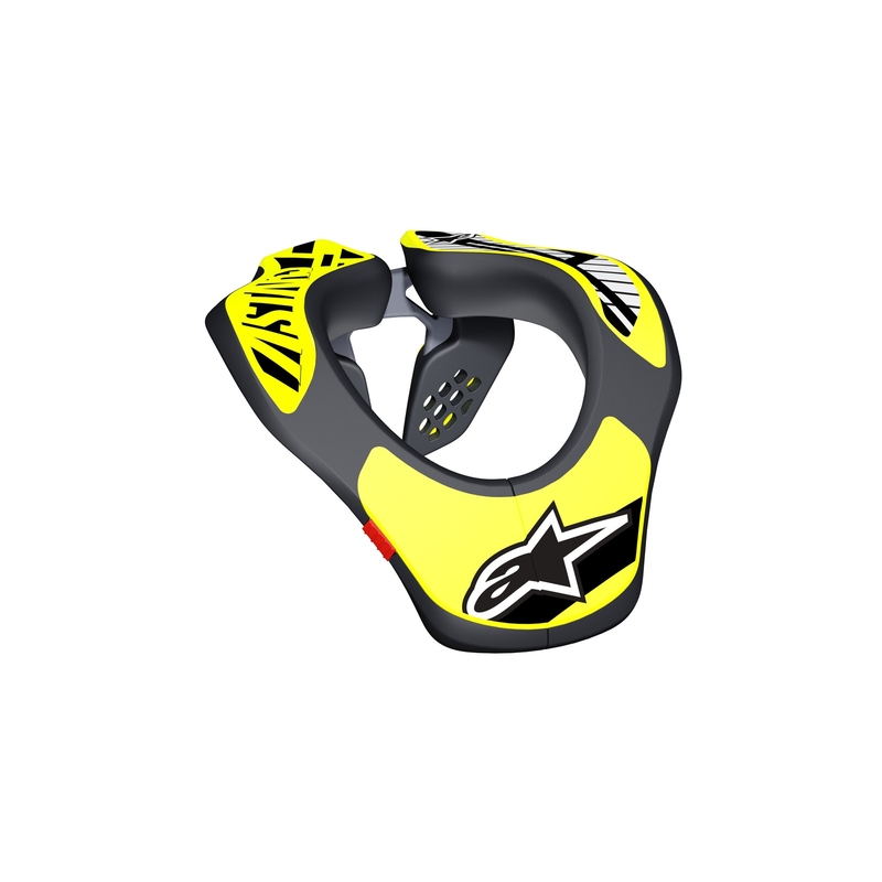 Protezione per il collo Alpinestars Neck Support Youth per bambini, giallo fluo/nero