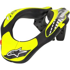 Protezione per il collo Alpinestars Neck Support Youth per bambini, giallo fluo/nero