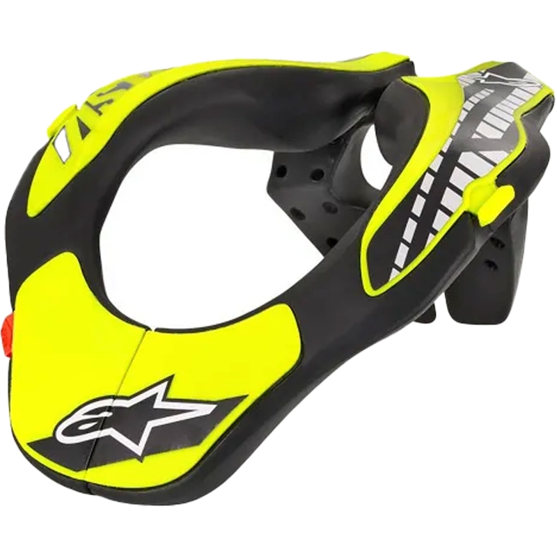 Protezione per il collo Alpinestars Neck Support Youth per bambini, giallo fluo/nero