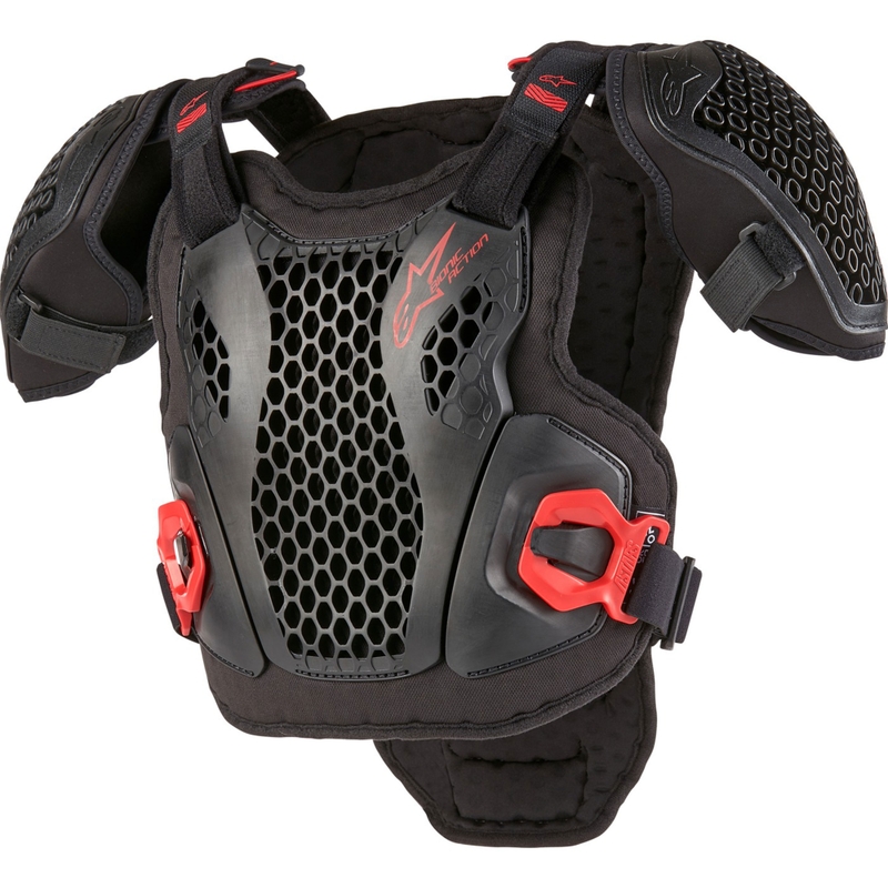 Protettore toracico Alpinestars Bionic Action Youth nero-rosso