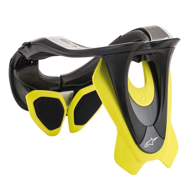 Protezione per il collo Alpinestars BNS Tech-2 nero-giallo fluo