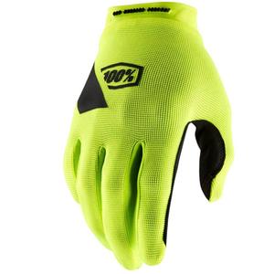 Guanti da motocross 100% RIDECAMP giallo fluo
